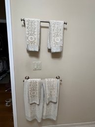 Velour Sage And Beige Towels, Soft As Butter