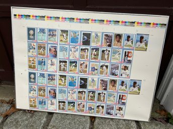 Dwight Gooden Baseball Card Sheet