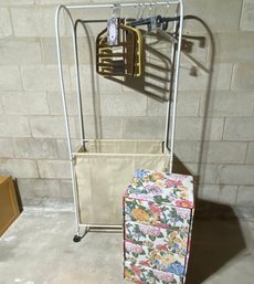 Laundry Cart, Storage Drawers, And Pants Hangers