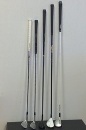 A Group Of Golf Clubs -  2 Wedges  & 3 Irons