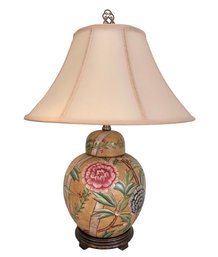 Vintage Hand Painted Ginger Jar Lamp