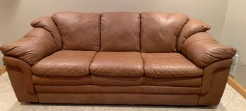 Ashley Furniture Tan/beige  Leather Sofa