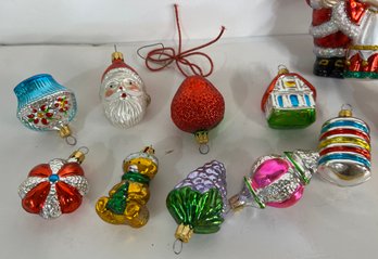 Basket Full Of Cute Christmas Ornaments