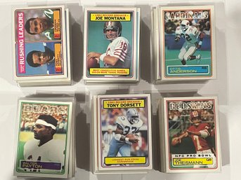 1983 Topps Football Card Lot. Over 300 Cards Total.        Very Clean Cards.     All Cards In Pictures