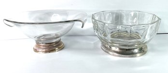 Silver Footed Italian Bowls