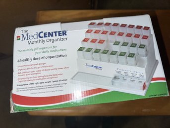 New MedCenter Monthly 31 4x Day Unique Pill Organizer