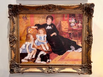 Framed Reproduction Painting 'Madame Charpentier And Her Children' By Renior