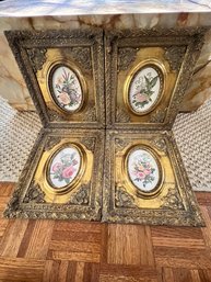 Florals Framed Beautifully In Gilt Frames