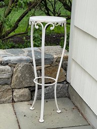 Vintage French Style Scrolled Wrought Iron Plant Stand