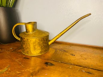 Antique Solid Brass/copper?  Watering Can -stamped