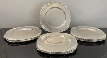 Godinger Silver Plated 16 Ornate Plates, Chargers.
