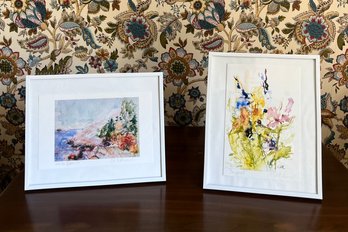 Pencil Signed & Framed Watercolor Prints