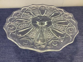 Cut Glass Cake Stand