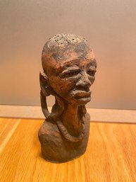 Antique Clay African Women Bust