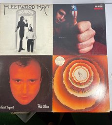 LP Record Albums - Phil Collins, Stevie Wonder , Fleetwood Mac , Don Mclean Manilow - Platters -  R&B -Jazz-