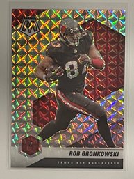 2021 Panini Mosaic Rob Gronkowski Mosaic Silver Prizm Card #188