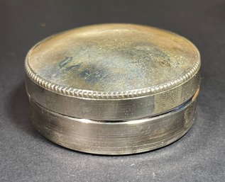 Sterling Silver Hallmarked Round Table Box