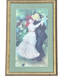 Pierre-Aguste Renoir Dance At Bougival Custom Framed Print