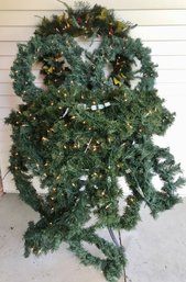 Light Up Holiday Garland And Wreaths