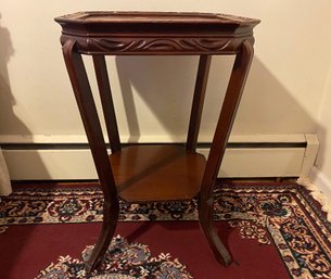 Antique Square Lipped Table