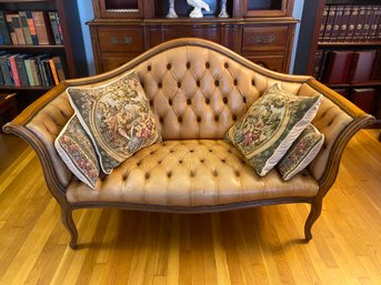 Gorgeous Fully Tufted Leather Sofa