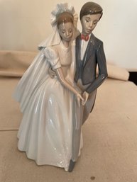 NAO By Llandro Porcelain Statue Wedding Day  Bride/groom Couple #1247