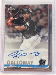 2019 Topps Chrome Certified Autograph Issue Isaac Galloway Signed Rookie Card #RA-IG