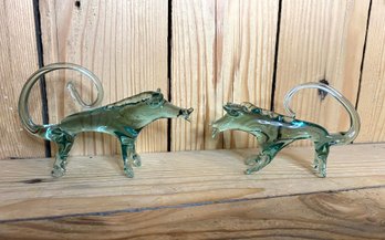 Vintage Blown Glass Animals- Possibly Murano-delicate