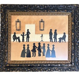 A Hand Cut -paper  Silhouette - Williamsburg Virginia - Signed And Dated 2002