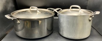 2 All-Clad Stock Pots W/Lids