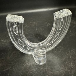 Beautiful Waterford Crystal Horseshoe Paperweight ~ Luck Of The Irish ~