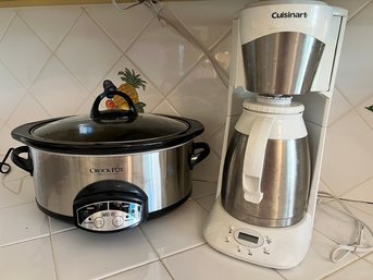 Crock Pot, Cuisinart Coffee Maker