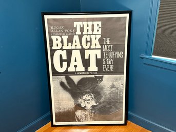 Original Vintage Edgar Allen Poe The Black Cat Poster, 1960s