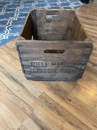 Eldridge Farm Antique Wood Crate