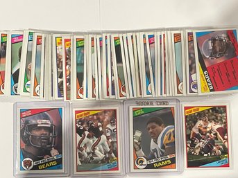 1984 Topps Football Card Lot. Over 150 Cards Total.        Very Clean Cards.     All Cards In Pictures