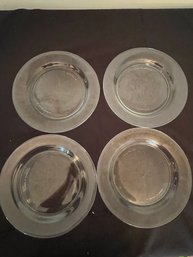 Set Of 4 Glass Plates