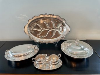 Beautiful Silver Plate Hollowware Collection Including From Gorham & FB Rogers Silver Co.