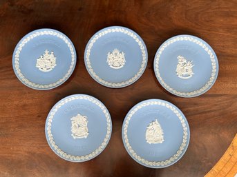 Wedgwood Christmas Plates- 1994, 1995, 1996, 1997, 1999