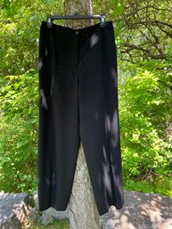 Chanel Womans Black Wool Dress Slacks Size 44