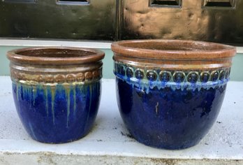 Pair Of Large Terracotta Planter Pots