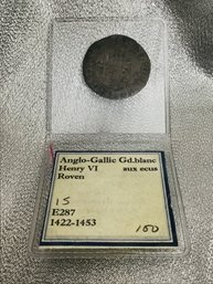 Anglo-Gallic Henry VI Roven Coin