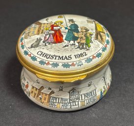 Battersea Enamel Parch Box Christmas 1982