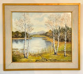 Vintage Landscape Oil Painting Signed Kotulsky