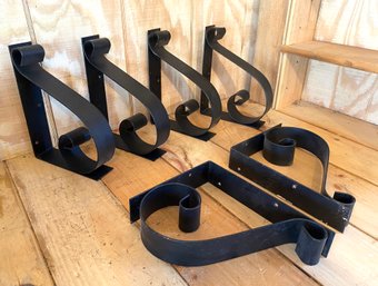 Hand Forged -Wide L Brackets-6 Total