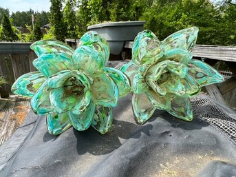Art Glass Garden Flowers