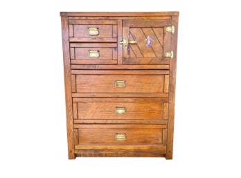 Windjammer Oak Five Drawer Chest By Young-Hinkle