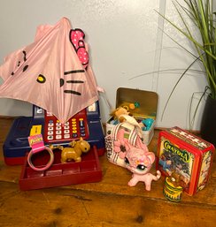 Toy Lot- Hello Kitty Umbrella, Cash Register And More