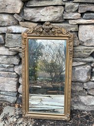An Antique Ornate Gilded Victorian Style Mirror
