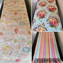 Three Pretty Spring Pastel Table Runners