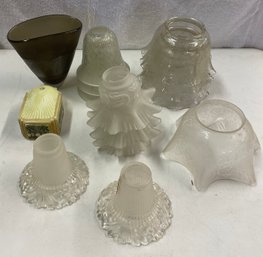 Miscellaneous Vintage Glass Shades Ca. 1930s
